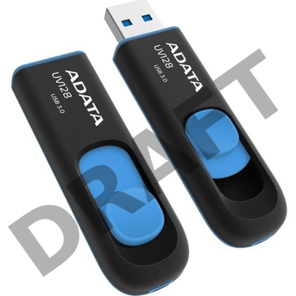 Флеш Диск AData 32Gb UV128 AUV128-32G-RBE USB3.0 синий/черный