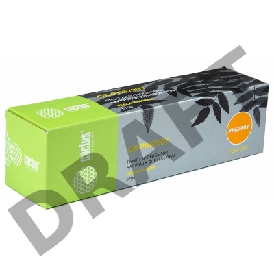 Тонер Картридж Cactus CS-PH6700Y (106R01525) CS-PH6700Y желтый для Phaser 6700 (12000стр.)