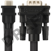Кабель Greenconnect SVGA 15.0м чёрный, позолоченные контакты, ферритовые кольца, OD8.0mm. 15M / 15M Premium GCR-VM2VM2-15.0m, 28/28 AWG, двойной экран Greenconnect Кабель SVGA 15.0м чёрный, позолоченные контакты, ферритовые кольца, OD8.0mm. 15M / 15M Prem