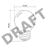 Лампа светодиодная d-45 3LED 1Вт шар E27 25лм 220В син. Neon-Night 405-113