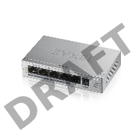 Коммутатор Zyxel GS1005HP Switch PoE +, 5xGE (4xPoE +), desktop, metal, silent, PoE budget 60 W
