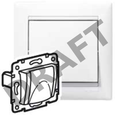 Valena Classic DIY Розетка 2К+З, 10/16А 230/250В немецкий стандарт, с крышкой, Белый