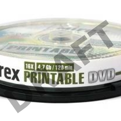 Диск DVD-R Mirex 4.7 Gb, 16x, Cake Box (10), Ink Printable (10/300)