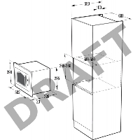 Микроволновая печь Gorenje BM235CLB 23л. 800Вт черный (встраиваемая)