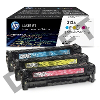 Тонер-картридж набор Hewlett-Packard 312A CF440AM голубой, желтый, пурпурный для HP CLJ Pro M476 2400стр.