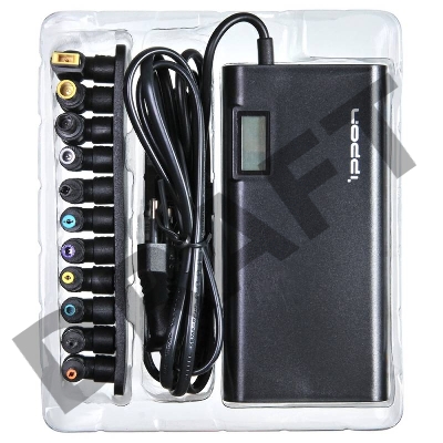 Блок питания Ippon SD65U автоматический 65W 15V-19.5V 8-connectors 1xUSB 2.1A от бытовой электросети LСD индикатор