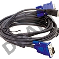 Кабель D-Link DKVM-CU  Кабель KVM длиной 1,8 м с разъемом USB