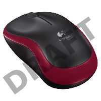 Мышь Logitech Wireless Mouse M185, Red