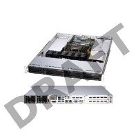 Платформа Supermicro AS-1014S-WTRT, Single AMD EPYC 7002, 8 DIMMs, 2 PCI-E 4.0 x16 (FHFL) slots, 1 PCI-E 4.0* x16 (LP) slot, 4 Hot-swap 3.5