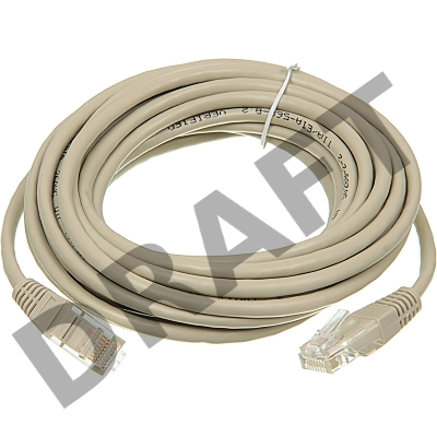 Патч-корд Lanmaster UTP RJ-45 (m)-RJ-45 (m) cat5E 5м серый 