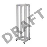 Стойка двухрамная Lanmaster TWT-RACK2-42U-6X8 42U 600ммX800мм серый