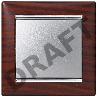 Рамка 1п ТемнДер/Сереб VLN Рамка 1п ТемнДер/Сереб VLN