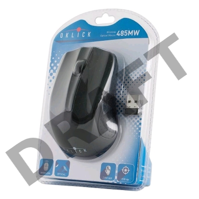 Мышь Oklick 485MW черный оптическая (1200dpi) беспроводная USB (2but)