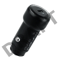 Автомобильное зарядное устройство Qumo All QC/PD (Charger 0079), USB 2.4A + Type C, черный
