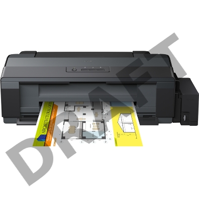 Принтер Epson L1300, 4-цветный струйный СНПЧ A3+, 15 (5.5 цв) стр/мин, 5760x1440 dpi, подача: 100 лист., вывод: 50 лист., USB, печать фотографий (старт.чернила - около 7100 ч/б документов А4 и 5700 цветных документов А4)