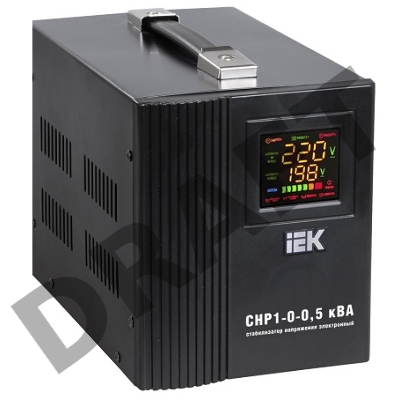 Стабилизатор напряжения HOME СНР 1/220 0.5кВА переносной ИЭК IVS20-1-00500