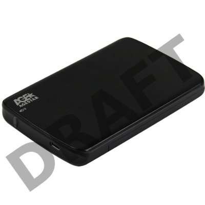 Внешний корпус для HDD/SSD AgeStar 31UB2A12C SATA пластик/алюминий черный 2.5