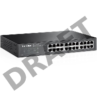 Коммутатор TP-Link SMB TL-SG1024DE 24-Port Gigabit Easy Smart Switch, 24 10/100/100Mbps RJ45 ports,  MTU/Port/Tag-based VLAN, QoS, IGMP Snooping