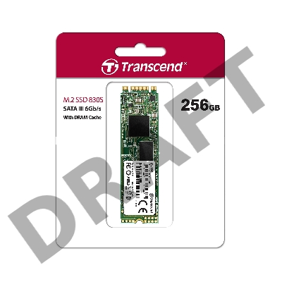 Твердотельный накопитель Transcend 256GB M.2 SSD MTS 830 series (22x80mm) [R/W - 530/400 MB/s]