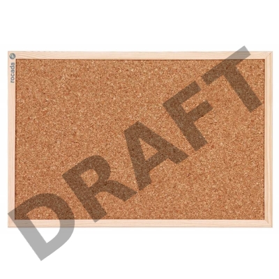 Демонстрационная доска Rocada 6100 пробковая 40x60см сосновая рама