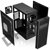 Корпус Zalman ZM-T6 черный без БП mATX 1xUSB2.0 1xUSB3.0 audio bott PSU