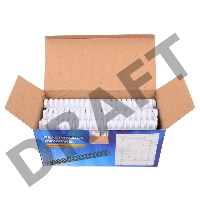 Пружины для переплета пластиковые Office Kit /  ? 25 мм / 220 листов  A4 / 50 шт в упаковке / белый.