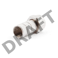 Коннектор Cablexpert F SPL6-02, для кабеля RG6, 5шт, с уплот. рез. кольцом