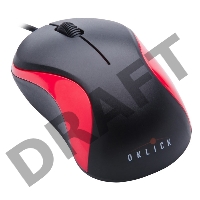 Мышь Oklick 115S for Notebooks Black/Red Optical 1000DPI USB