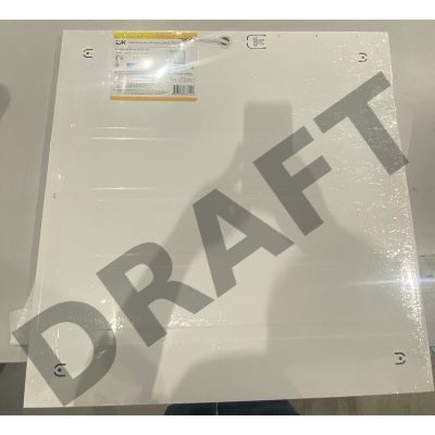 (Отсутствует оригинальная упаковка товара, битый) Светильник светодиодный ДВО Iek LDVO0-6575-40-6500-K01 6575 595х595х25мм 40Вт 6500К равномерная засветка опал {аналог люм.свет. 4х18 накладных или в потолок Армстронг}