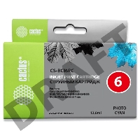 Картридж струйный Cactus CS-BCI6PC фото голубой для Canon S800/ S820/ S900; BJC-8200 (12ml)