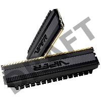Оперативная память DDR 4 DIMM 8Gb (4GBx2) PC24000, 3000Mhz, PATRIOT BLACKOUT Kit (PVB48G300C6K) (retail)