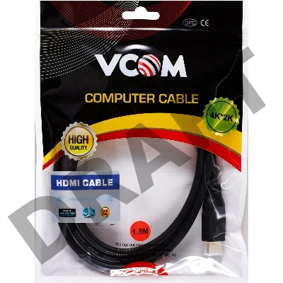 Кабель VCOM CG583-1.5M HDMI-19M --MiniHDMI-19M ver 2.0 1.5m  VCOM <CG583-1.5M>