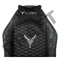 Кресло игровое Knight Neon черный соты эко.кожа с подголов. крестовина металл