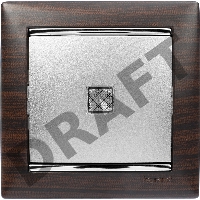 Рамка 1п ТемнДер/Сереб VLN Рамка 1п ТемнДер/Сереб VLN