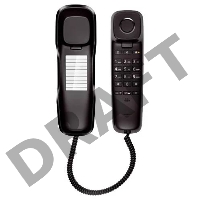 Телефон Siemens/Gigaset DA210 (IM) Black. Телефон проводной (черный)