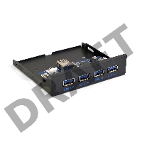 Планка USB на переднюю панель ExeGate U3H-625, 3,5