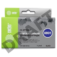 Картридж струйный Cactus CS-EPT0801 черный для Epson Stylus Photo P50 (11,4ml)