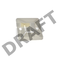 Iek UHP30-25-100 Площадка самоклеящаяся 25х25 белая под хомуты (100шт) ИЭК