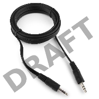Кабель аудио Cablexpert CCA-404-3M, джек3.5 / джек3.5, 3м