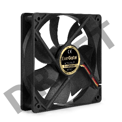 Вентилятор ExeGate ExtraPower EP12025S3P, 120x120x25 мм, подшипник скольжения, 3pin, 1800RPM, 26dBA