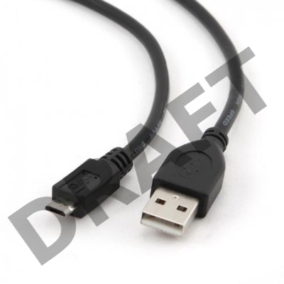 Кабель Gembird PRO CCP-mUSB2-AMBM-6 USB 2.0 кабель для соед. 1.8м  А-microB (5 pin)  позол.конт., пакет 