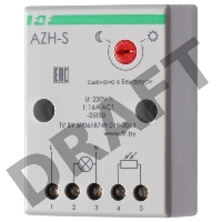 Фотореле AZH-S (выносной фотодатчик IP-65 монтаж на плоскость 230В 16А 1НО IP20) F&F EA01.001.007