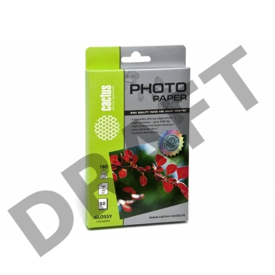 Фотобумага Cactus CS-GA618050 A6/180г/м2/50л. глянцевая для струйной печати
