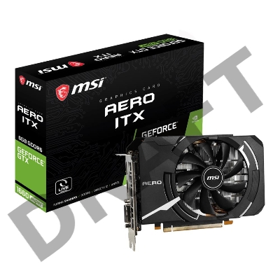 Видеокарта MSI PCI-E GTX 1660 SUPER AERO ITX nVidia GeForce GTX 1660SUPER 6144Mb 192bit GDDR6 1530/14000 DVIx1/HDMIx1/DPx1/HDCP Ret