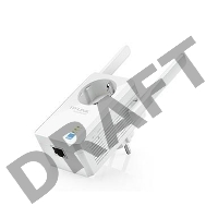 Сетевой адаптер TP-Link SOHO  TL-WA860RE 300Mbps Wireless N Wall Plugged Range Extender with AC Passthrough, QCA(Atheros), 2T2R, 2.4GHz, 802.11b/g/n, 1 10/100Mbps LAN port, Range Extender button, Range Extender mode, suppo поставляется без кабеля RJ-45