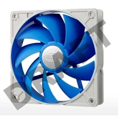 Вентилятор DEEPCOOL UF120 120x120x26мм Ultra silent (PWM, 36шт./кор, эластичная  рамка, супертихий,2Ball) Retail BOX