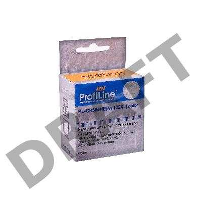 Картридж PL-CH564HE №122XL для принтеров HP Deskjet 1000/1050/1055/1510/2000/2050/3000/3050 Color водные ProfiLine
