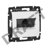 Компьютерная розетка, белая RJ45 5 кат Legrand Valena 774238