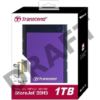 Внешний жесткий диск Transcend USB 3.0 1Tb TS1TSJ25H3P StoreJet 25H3P (5400 об/мин) 2.5