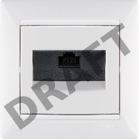 Компьютерная розетка, белая RJ45 5 кат Legrand Valena 774238